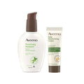 Aveeno Skincare Bundle, Positively Radiant Daily SPF 15 Facial Sunscreen Moisturizer + Soy, 4 fl. oz, & Travel Size Daily Moisturizing Cream for Body, Face, & Hands, 0.8 oz, Two Pack, 2 Items