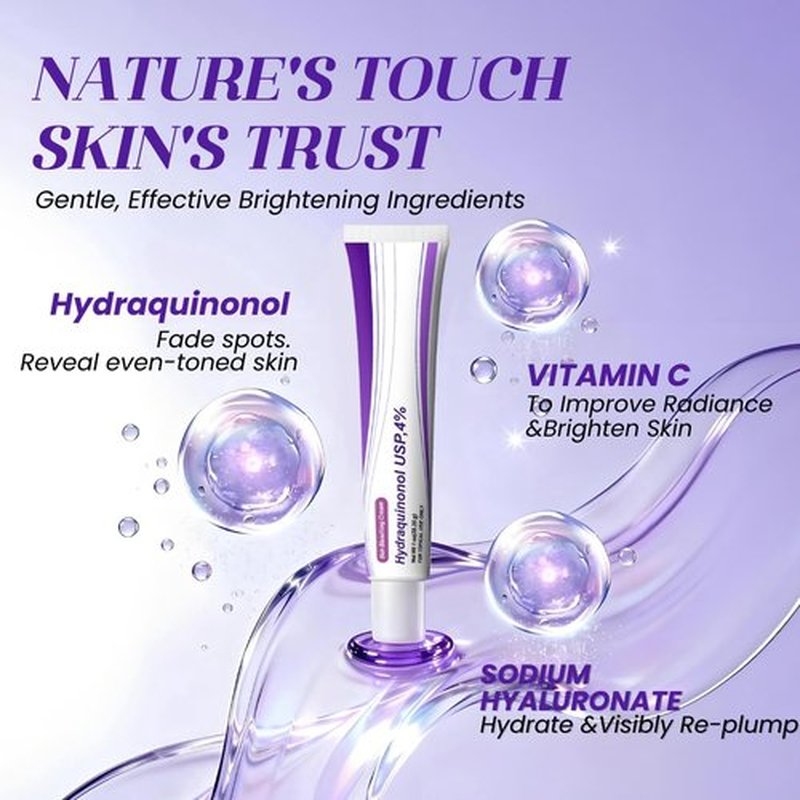 Regine Switzerland Dark Spot Brightening Cream - 4% Hydroquinone, Non-Irritating Hydration, 1oz