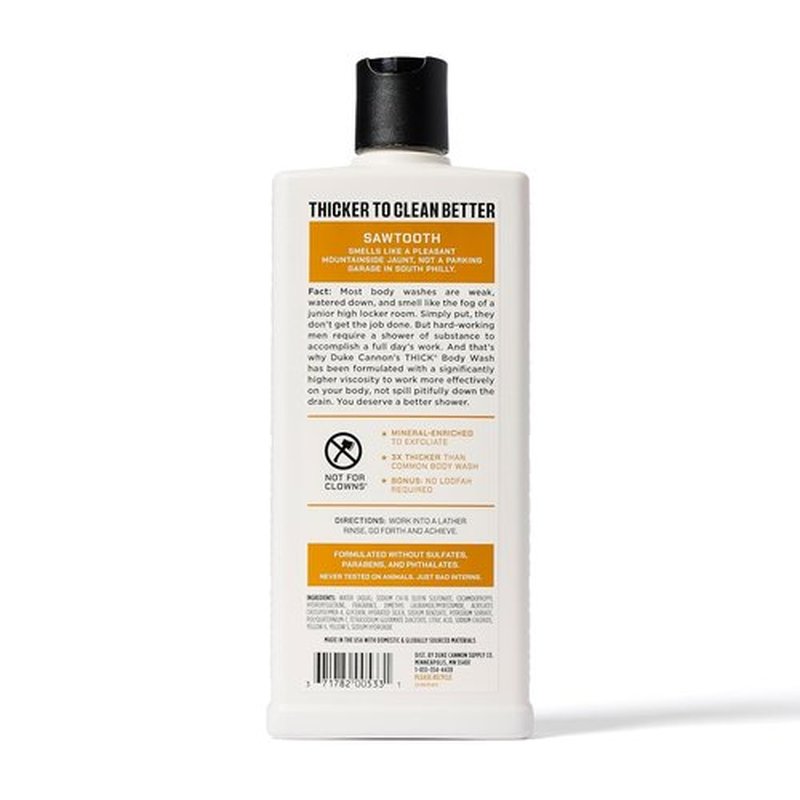 Sawtooth Big Brick of Soap & THICK High Viscosity Body Wash | Alpine Air & Cedarwood Scent | Triple-Milled 10oz Bar Soap | 3X Thicker Body Wash | Mineral-Enriched & Naturally-Derived (2 Pack Bundle)