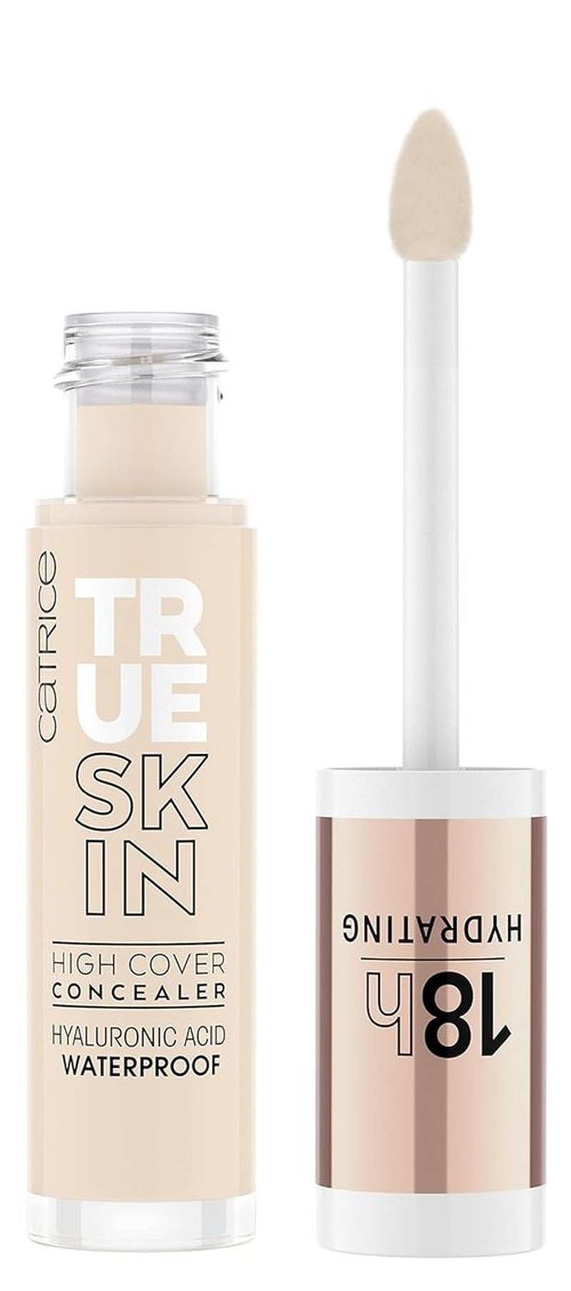 Catrice True Skin High Cover Concealer - Waterproof, Lightweight Formula | 001 Neutral Swan | Lasts Up to 18 Hours