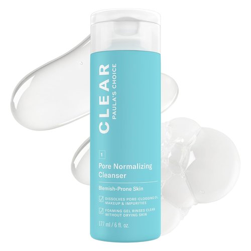 Paula's Choice CLEAR Facial Cleanser - Salicylic Acid Acne Wash for Clogged Pores | Fragrance-Free