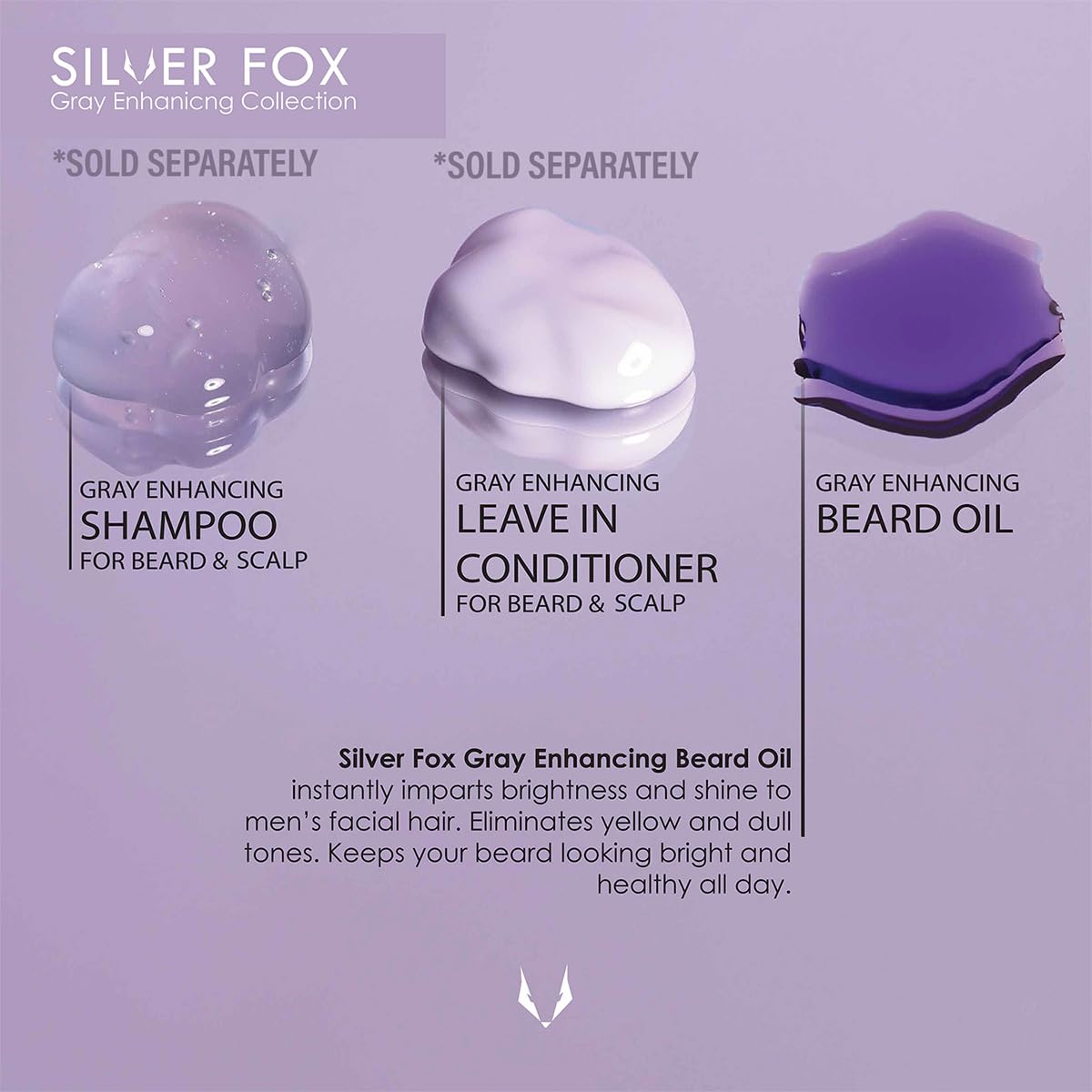 Godefroy Silver Fox | Natural Beard Oil For Gray Hair for Shine and Brightness