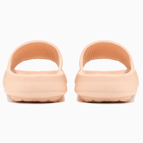 rosyclo Pillow Slipers for and Man, EVA Flat Clouds Massage Shower Bedroom Non Slip Quick Drying Open Toe Super Soft Comfy Thick Sole Puffy Bath sliders Sandalias, Peach