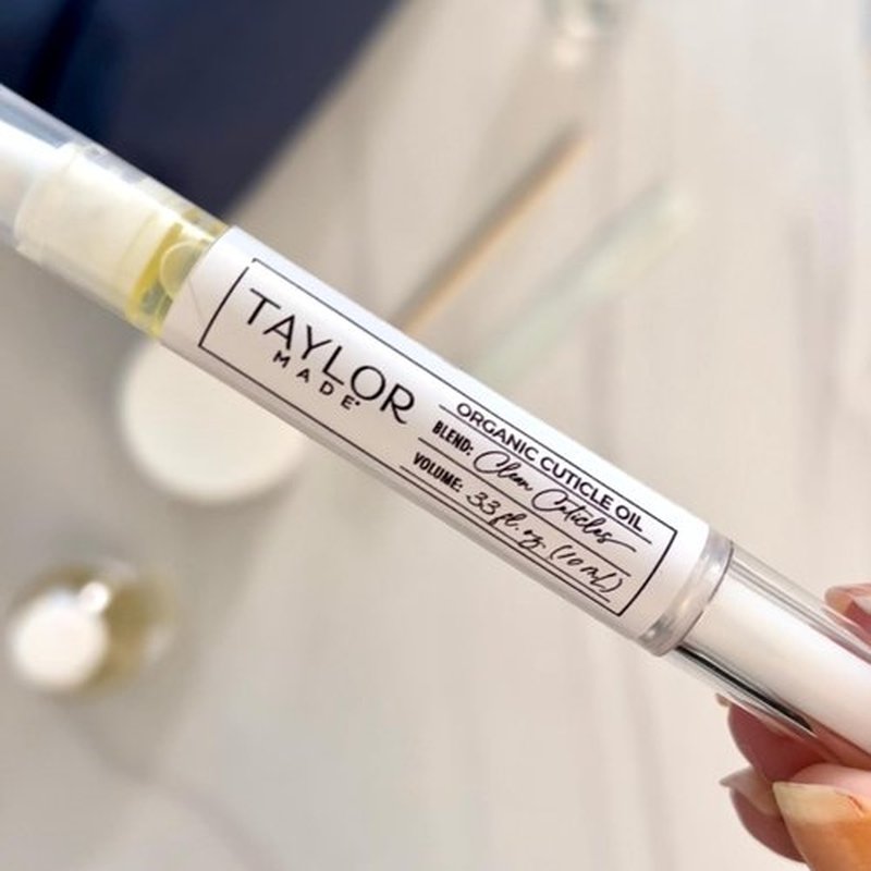 TAYLOR MADE Polish Cuticle Oil – 100% Organic Cuticle Oil | Paraben-free | Non-toxic | Safe for All Ages | Results in less than 2 weeks | Infused with orchid oil | Nail Oil (Bottle & 2 Pens)