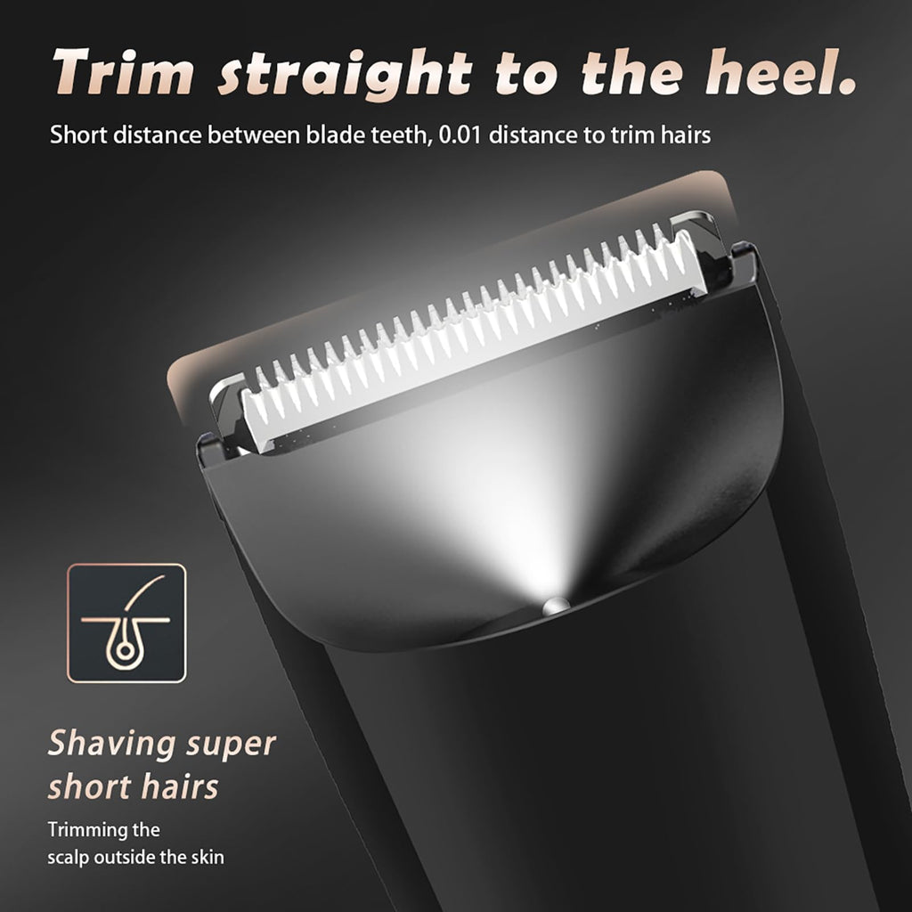 WAIKIL Trimmer, Trimmer for Men, Professional Body Hair Trimmer for Men, Groin & Body Hair Trimmer for Men, Electric Trimmer Pubic Trimmer Body Shaver (Black)