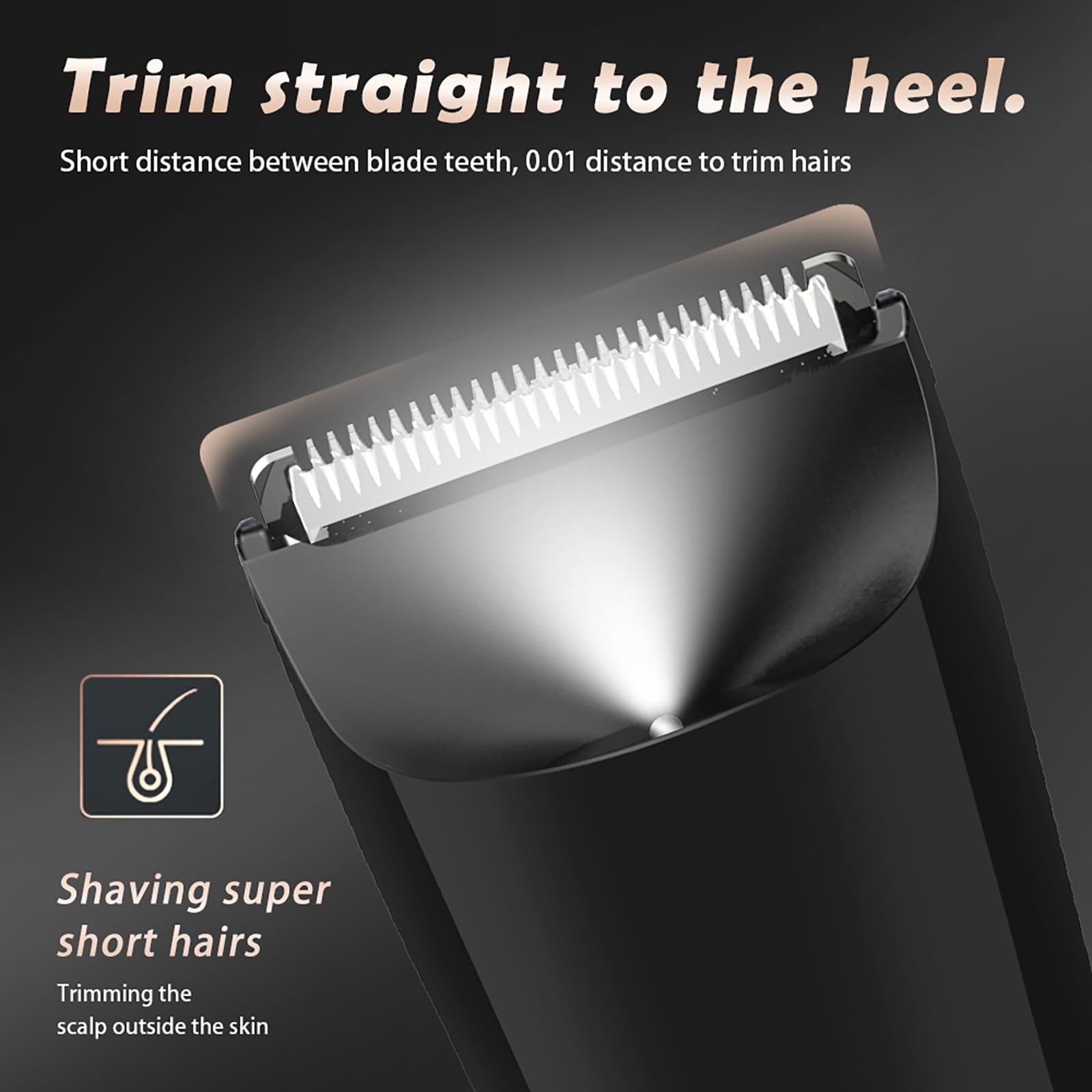 WAIKIL Trimmer, Trimmer for Men, Professional Body Hair Trimmer for Men, Groin & Body Hair Trimmer for Men, Electric Trimmer Pubic Trimmer Body Shaver (Black)