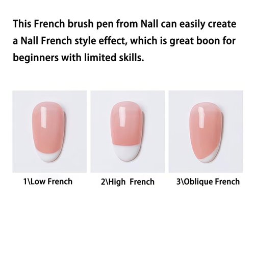 Nail Brush and French Tip Brush, Watercolor Paint Brushes for Oil Painting, Acrylic Paint Brushes（1 Pack） (Brown)