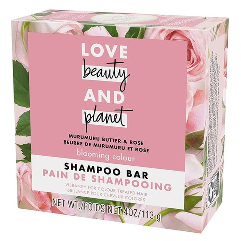 Love Beauty And Planet Blooming Color Shampoo Bar - Murumuru Butter & Rose for Vibrant Color Treated Hair | 4 oz