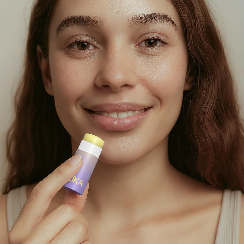 ILIKA 100% Natural Lip Balm - Organic, Plastic-free, Vegan, Cruelty-Free, Vitamin E, COSMOS Certified, PETA Certified, 2-Pack Unscented, All-Day Moisture, 0.15 oz each