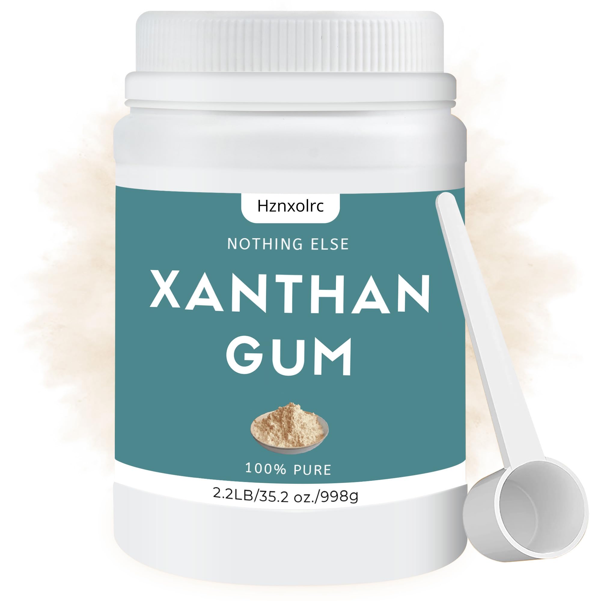 2.2 lb Food-Grade Xanthan Gum Powder, Pure Xanthan Gum for Baking Gluten Free, Xanthan Gum Thickener Suitable for Making Ice Cream, Cake, Yogurt, Candy and More