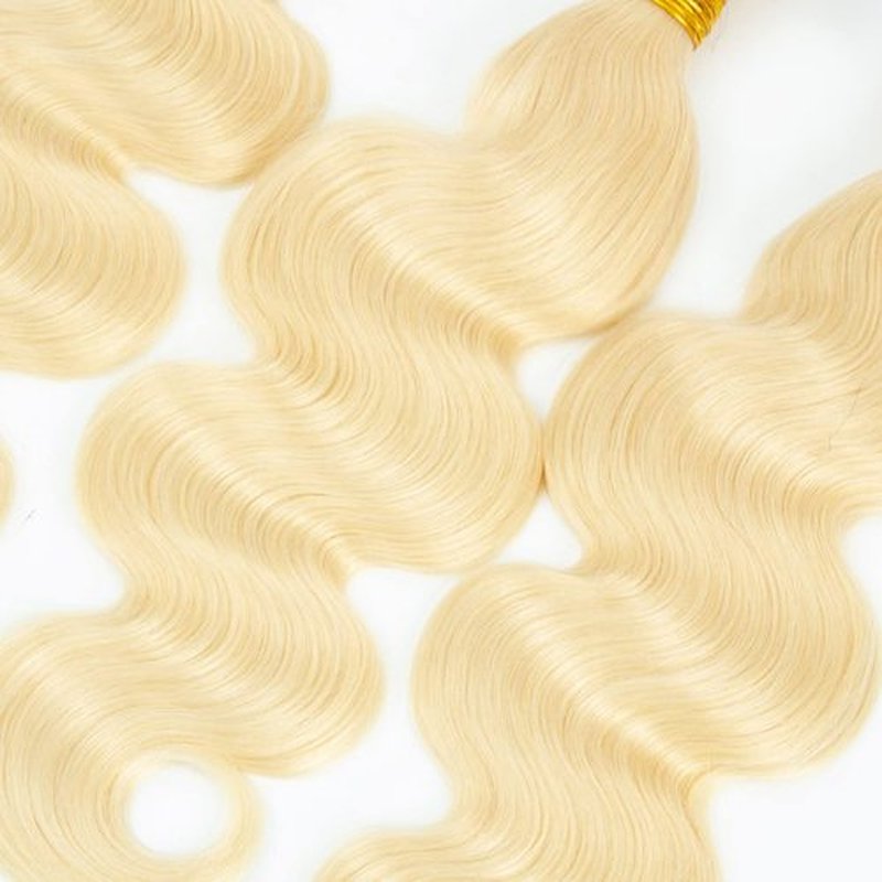 Blonde Bundles Human Hair 613 Body Wave Bundle Human Hair Unprocessed Virgin Remy Hair 3 Bundles 12 14 16 Inch 613 Bundle 300g