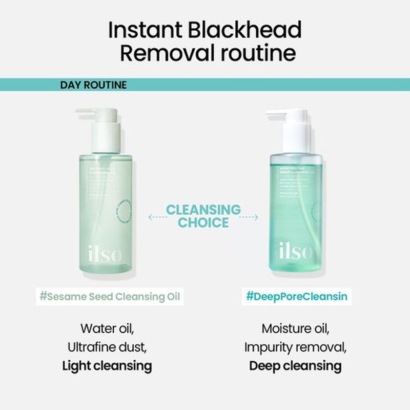 ilso Super Melting Sebum Cleansing Oil, Watery Oil Type, Sensitive Skin Face Wash, Makeup Blackhead Remover, Korean Skin Care 6.75 fl oz (200ml)
