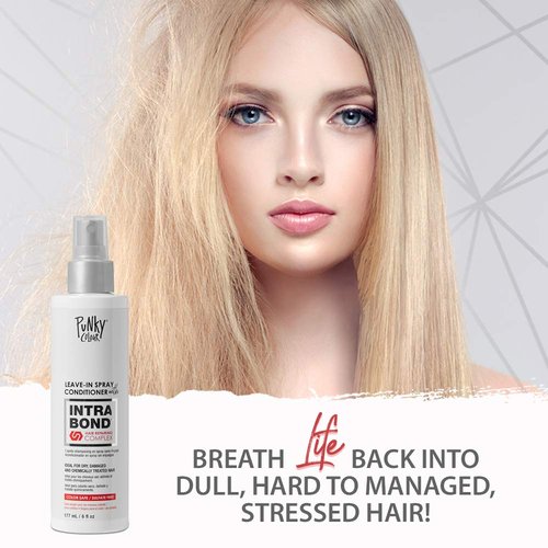 Punky Leave-In Conditioner Spray - Intra Bond Hair Repair Complex for Dry, Damaged Hair | 6 Fl Oz