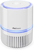 Pro Breeze 3-in-1 Mini Air Purifier with True HEPA Filter and Ioniser, Personal Desktop Air Cleaner with Night Light for Home, Office, Smoke, Dust, Pollen and Pet Dander
