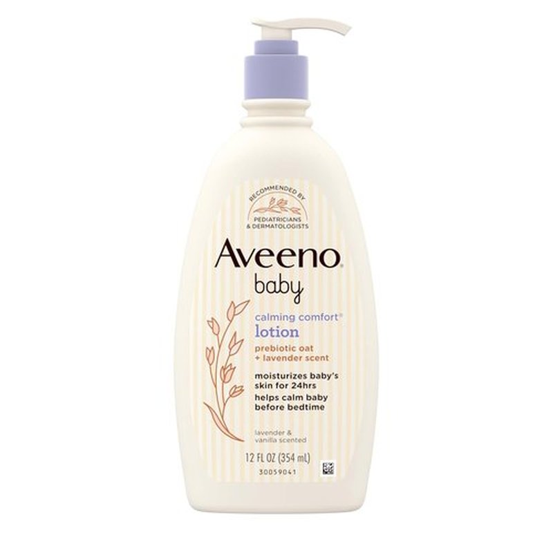 Aveeno Baby Calming Comfort Moisturizing Body Lotion - Relaxing Lavender & Vanilla, 12 Fl. Oz
