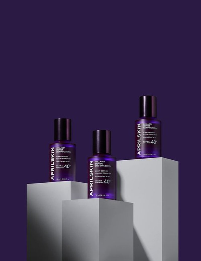 APRILSKIN 40% Collagen Peptide Plumping Serum | Vegan, Cruelty-Free | Keeps radiant and firmer-looking with Triple Peptide Complex | For fine lines, wrinkles & sensitized skin
