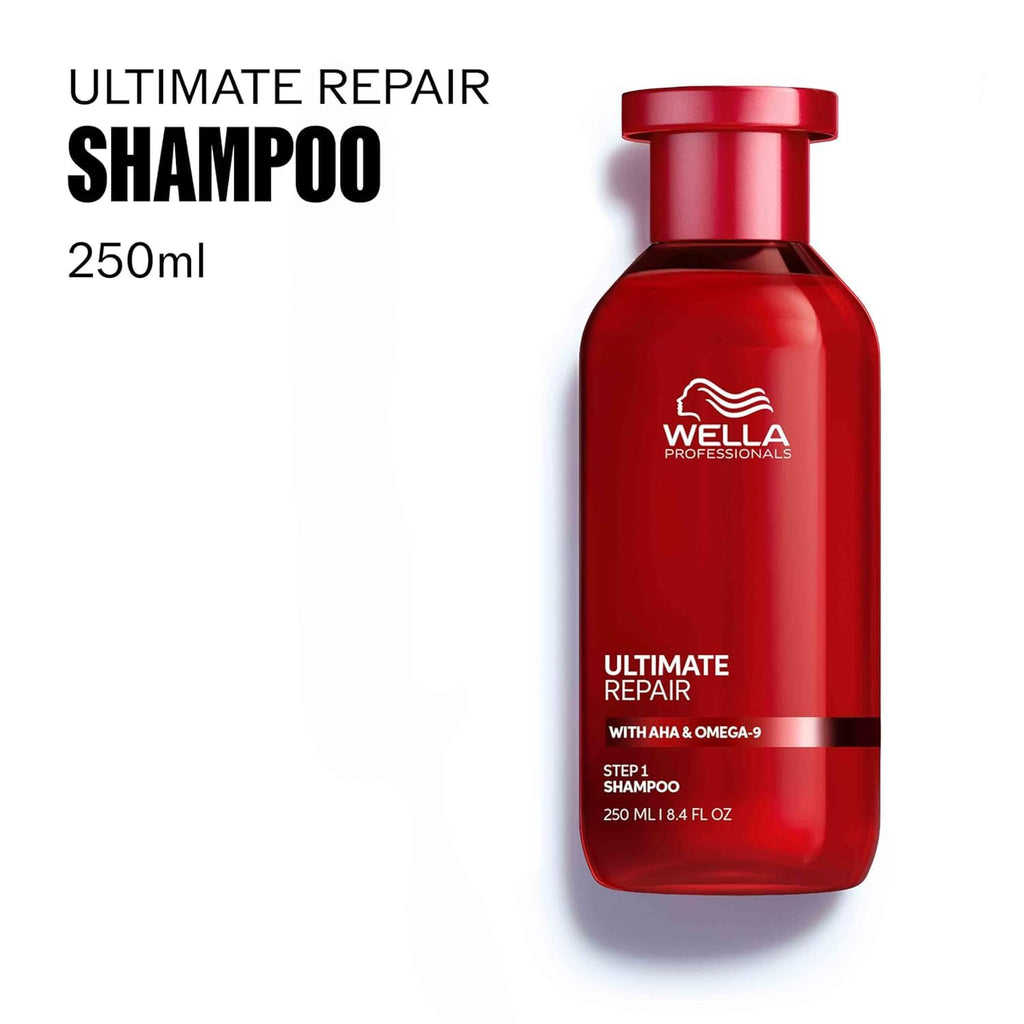 Wella Professionals Ultimate Repair Shampoo & Conditioner Bundle | Miracle Leave-In Treatment for Instant Repair & Moisture | AHA & Omega-9 Enriched