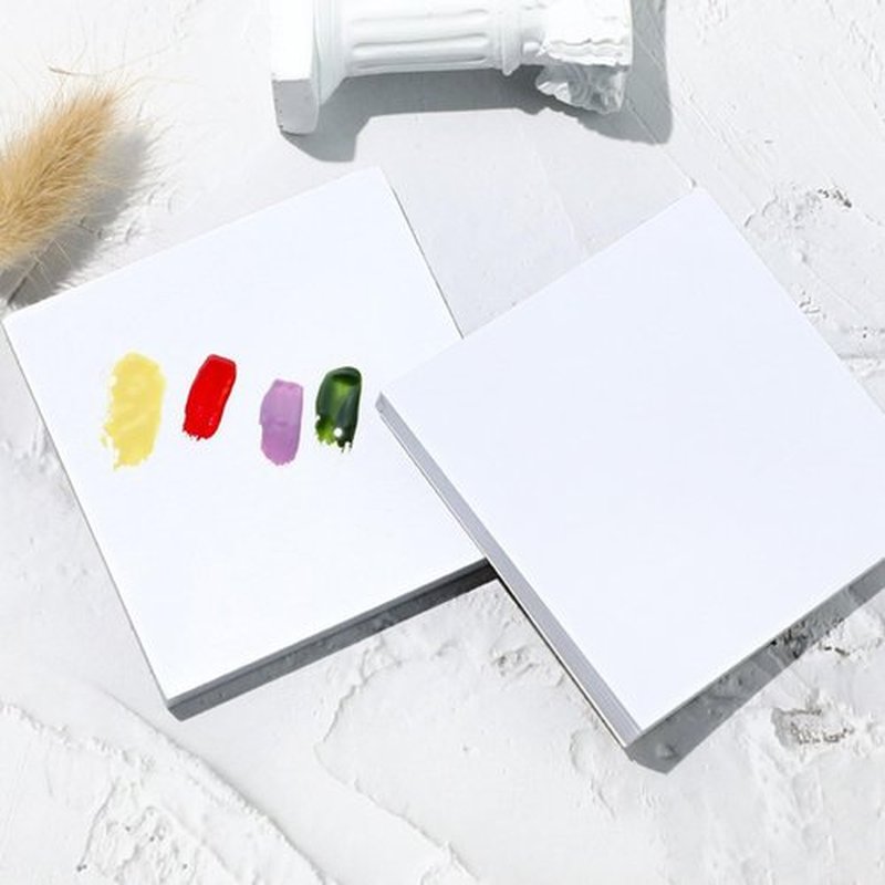 Beautifultracy 100 Sheets Disposable Nail Polish Palette Paper Nail Art Mixing Palette Papers Portable Waterproof Nail Art Makeup Palette Nail Gel Mixing Tool with Nail Palette Stirring Rod (100pcs)