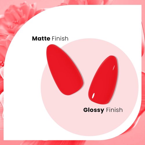 MEGIOR Red Gel Nail Polish 15ML Orange Red Gel Nail Polish Soak Off UV LED Nail Lamp Christmas Red Gel Polish Nail Art Manicure Pedicure for Salon & Home Use, 0.5OZ