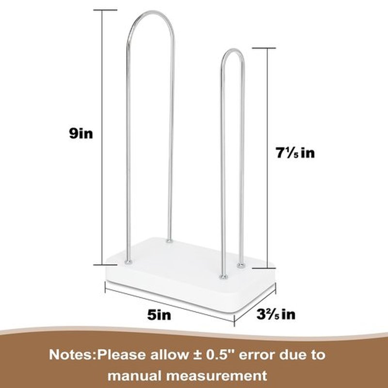 2-Tier Hair Tie Organizer, Modern Scrunchies Storage Tower Holds 30-50 Hair Accessories, Claw Clip Holder, Fashion Countertop Display Stand for Women & Girls(White)