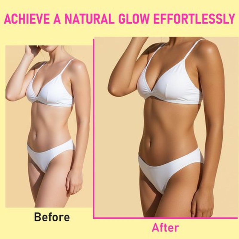 Skiennix Self Tanner Mousse Kit - Hydrating Foam with Hyaluronic Acid for Flawless, Streak-Free Tan | Watermelon Scent, Medium Glow, 6.76 fl. oz