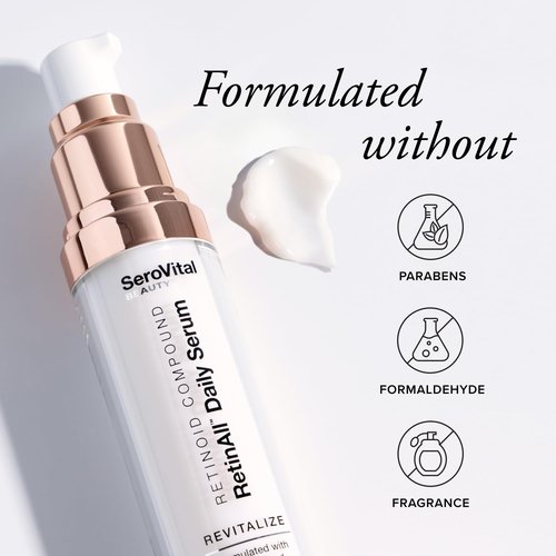 SeroVital Beauty RetinAll Daily Serum – Redefining Retinol – Retinoid Skin Serum – Anti Wrinkle Face Serum for Women, 1 oz