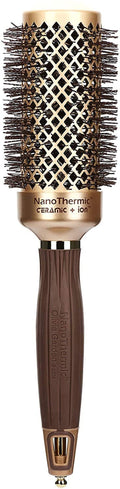 Olivia Garden NanoThermic Round Thermal Hair Brush - Professional Ceramic & Ion Design for Thick Hair