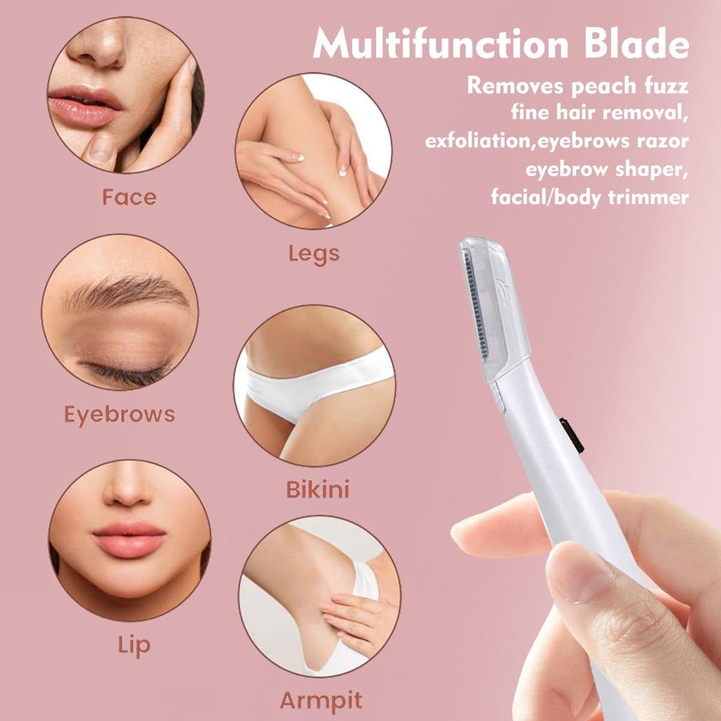 18 Pack Replacement Head for Finishing Touch Flawless Dermaplane Glo Facial Exfoliation, Replacement Blades for Flawless Dermaplane Razor