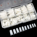 Krofaue 500PCS Soft Gel French Half Cover Acrylic Nail Tips Manicure