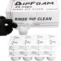 Dip Foam,Professional 24Pcs Tattoo Dip Foam Rinse Cup Disposable Dip Clean Foam Cup Caps Cartridge Dip Foam Cleaning Supplies for Tattoo Needle (Black)