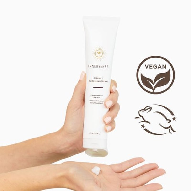 INNERSENSE Organic Beauty - Natural Serenity Smoothing Hair Cream | Protects, Hydrates, Smoothes | Non-Toxic, Cruelty-Free Haircare (2 Pack - 2 fl oz | 59.1 mL each)