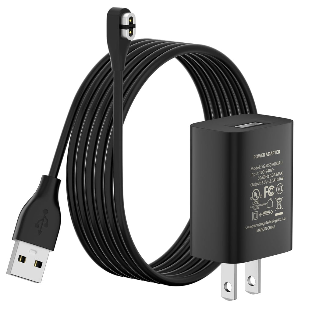 Gamorek Charger Compatible with Shokz, Charging Cable with Adapter, Magnetic USB Cord for Aftershokz OpenRun Pro/Mini/Aeropex AS800/ OpenComm Bone(3.2ft