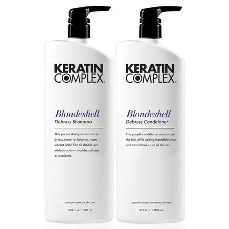 Keratin Complex - Blondeshell Debrass Shampoo & Conditioner Duo - 33.8 fl oz Each