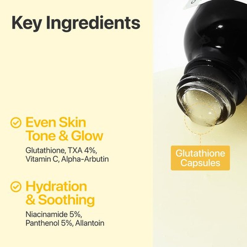 Numbuzin No.5 Vitamin Serum - Dark Spot Care with Glutathione & Niacinamide | 1.01 fl oz for Radiant Glow