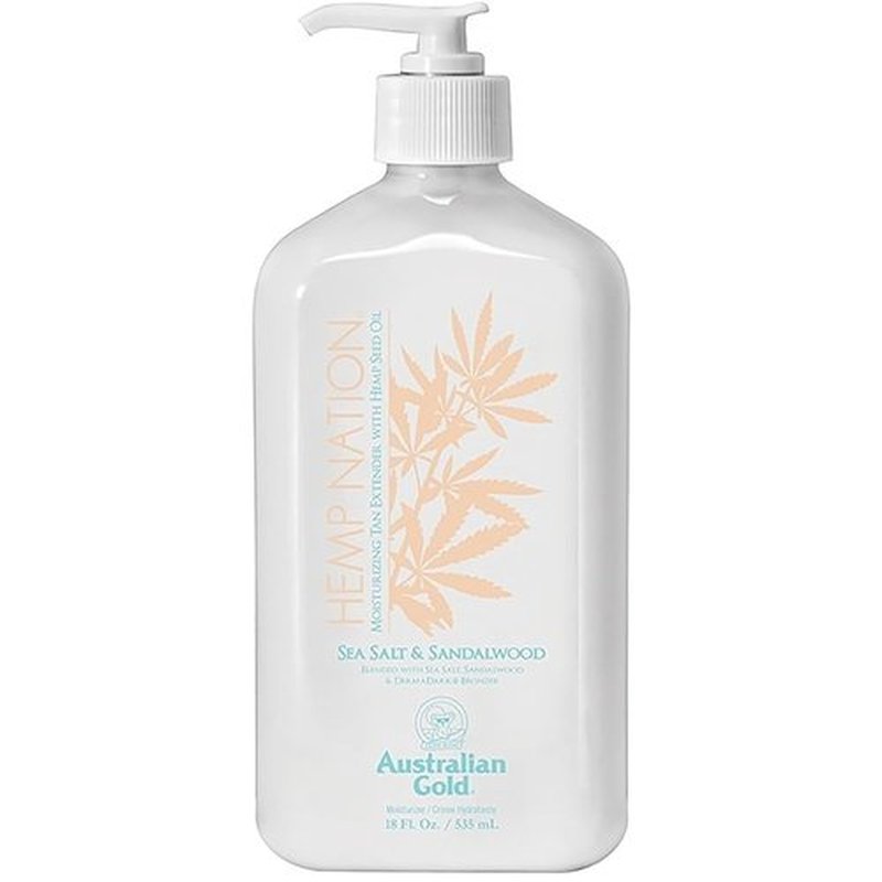 Hemp Nation Moisturizing Tan Extender - Sea Salt & Sandalwood | 18 Fl. Oz (535 mL) with Hemp Seed Oil