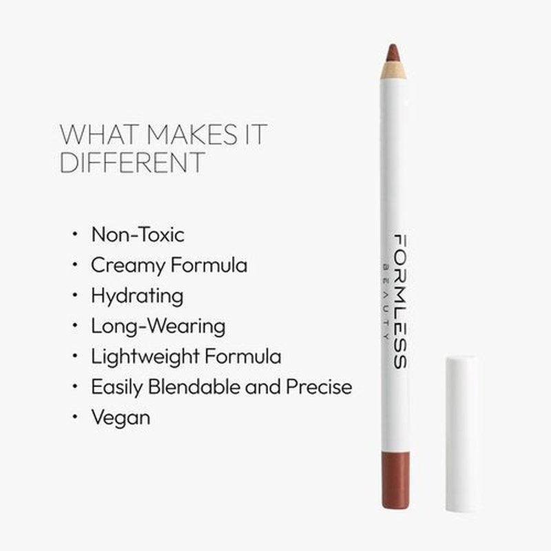 Formless Beauty by Jenny McCarthy Lip Liner – 90’s Icon Nude – Hydrating, Clean, Non-Toxic, Long-Wear