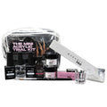 MakarttPro Mini Acrylic Nail Kit for Beginner Nail Technicians 12pcs - Starter Set with Pink & Clear Acrylic Powders, EMA Monomer, Kolinsky Brush and Nail Essentials