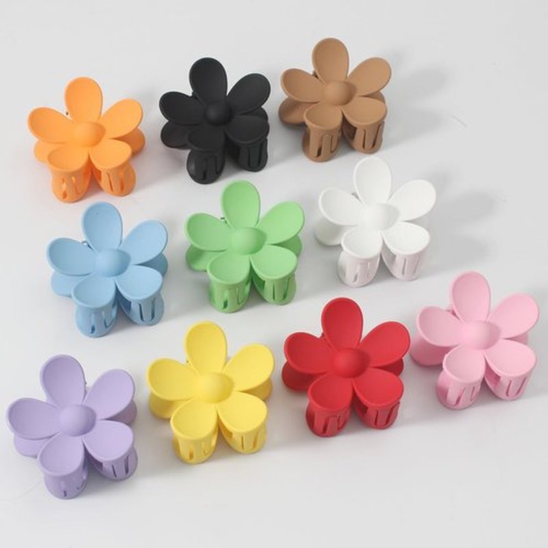 Merdia 10 PCS Hair Flower Claw Clips | Matte Jaw Flower Claw Clips for Women | Hair Clips for Thin Hair with Non Slip Strong Hold Small Hair Clips | Hair Barrettes for Women | Hair Accessories