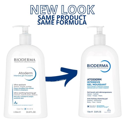 Bioderma Atoderm Foaming Gel - Ultra Rich Cleanser for Very Dry & Atopic Sensitive Skin
