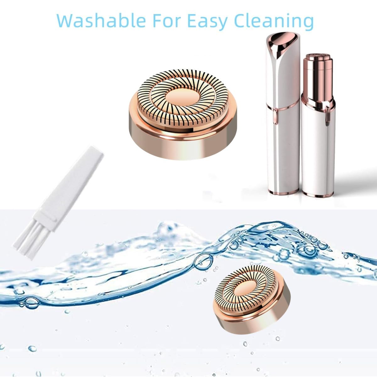 Generation 2 Replacement Heads for Flawless Facial Hair Remover Compatible with Flawless Replacement Heads,Fit for Flawless Replacement Heads Gen 2 for Flawless Facial Hair Removal for Women,2 Count.