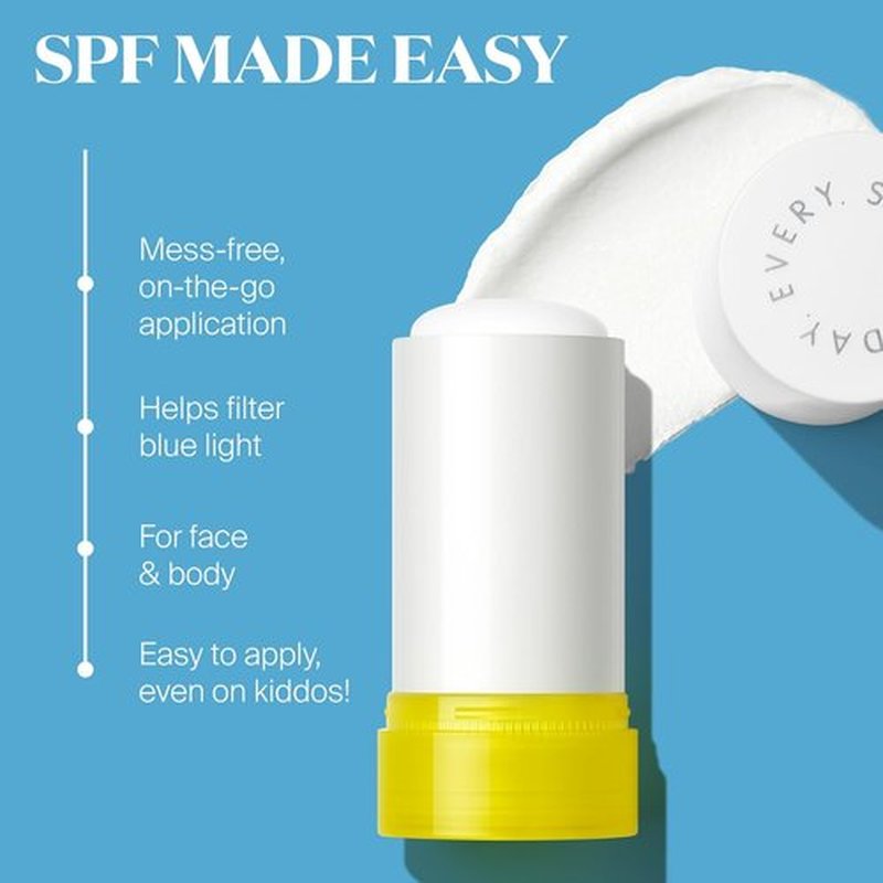 Supergoop! Mineral Sheer Stick SPF 30 Sunscreen - Broad Spectrum Protection for Face & Body - 0.7 fl oz