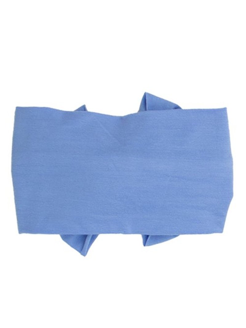 RuffleButts® Girls Knit Big Bow Headbands - Periwinkle Blue, One Size