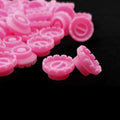 Mulutoo 400 Pcs Eyelashes Extension Volume Lashes Fan Blossom Cups,Quick Blossom Cup,Glue Holder and Lash Organizer Tool,for Eyelash Grafting, Nail Art, Quick Volume Lash Fan Cup (Pink)