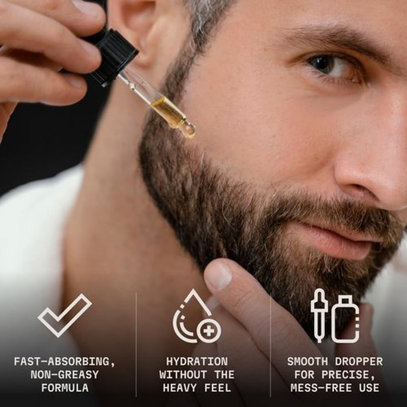 Striking Viking Beard Oil - Natural Conditioner with Almond, Tea Tree & Argan Oils for Growth | 2 Fl Oz, Bergamot Thunder