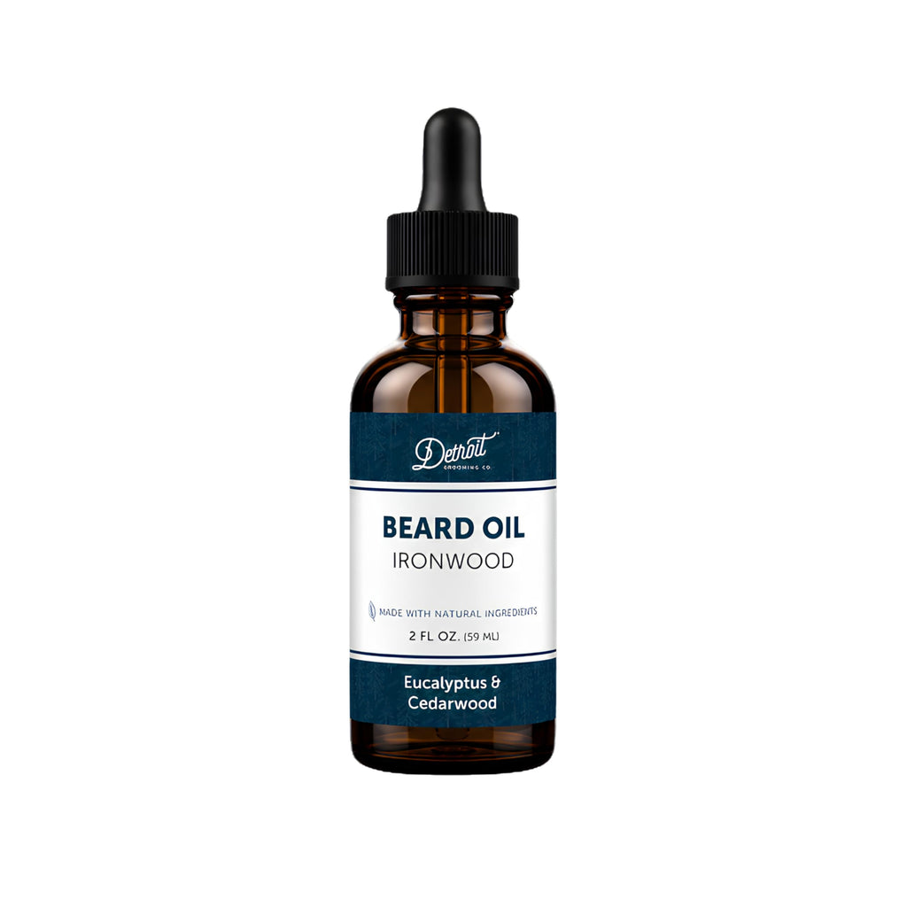 Detroit Grooming Co. Beard Oil | Ironwood | Natural Formula, 2 oz