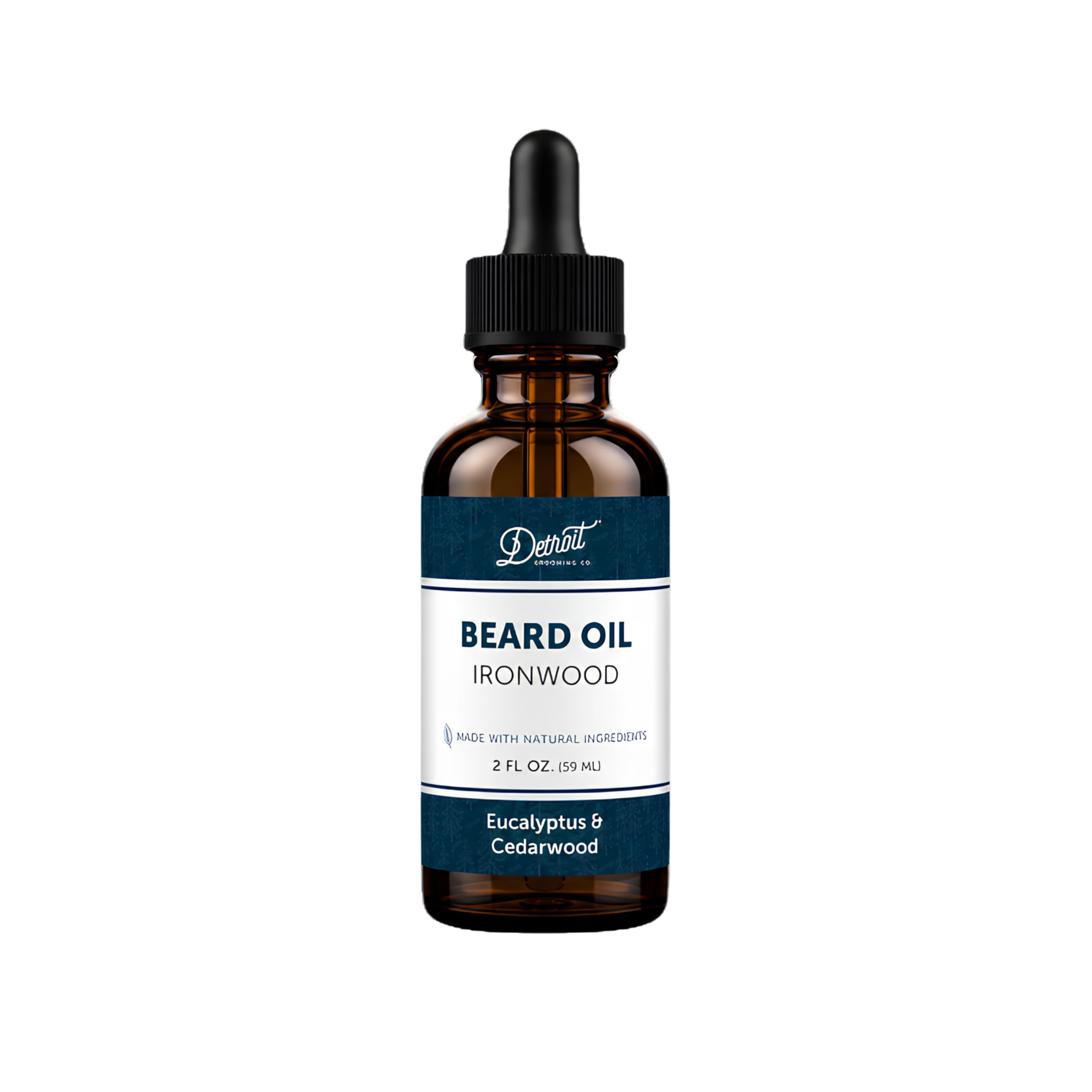 Detroit Grooming Co. Beard Oil | Ironwood | Natural Formula, 2 oz