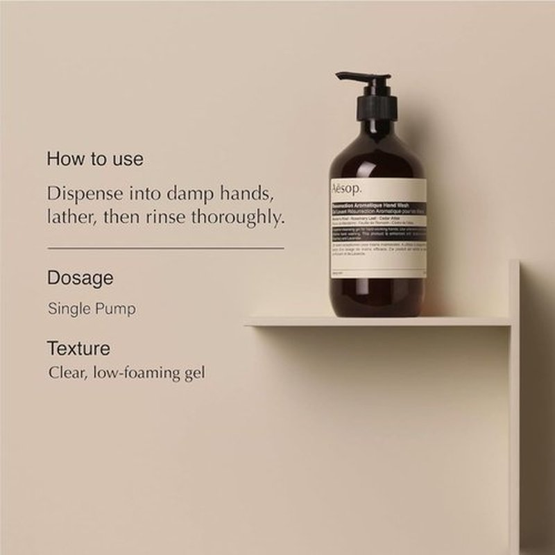 Aesop Resurrection Hand Wash & Balm Set - Citrus & Woody Duo for Cleansing & Moisturizing | 16.9 oz / 500 mL