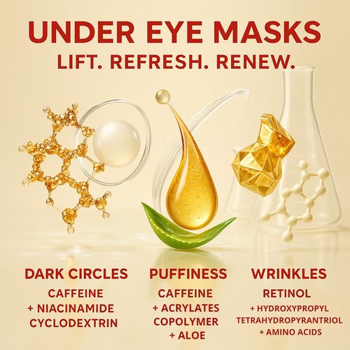GONIM Under Eye Patches with Salmon DNA, Collagen Peptide, Caffeine & Retinol, Eye Patches for Puffy Eyes and Dark Circles with PDRN, Eye Masks for Dark Circles and Puffiness, Gifts for Women, 4pairs