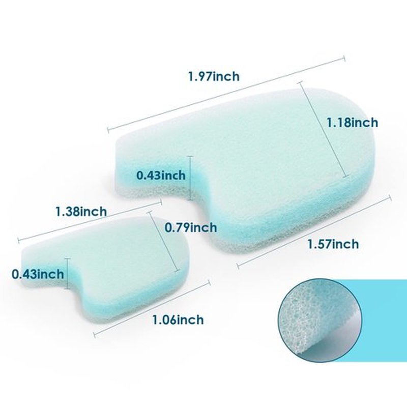 Kimihome 12 Packs Foam Toe Separator，Toe Gasket-Redress Overlapping Toes, Prevent Friction and Release Pressure, Relieve The Pain Caused by Bunions
