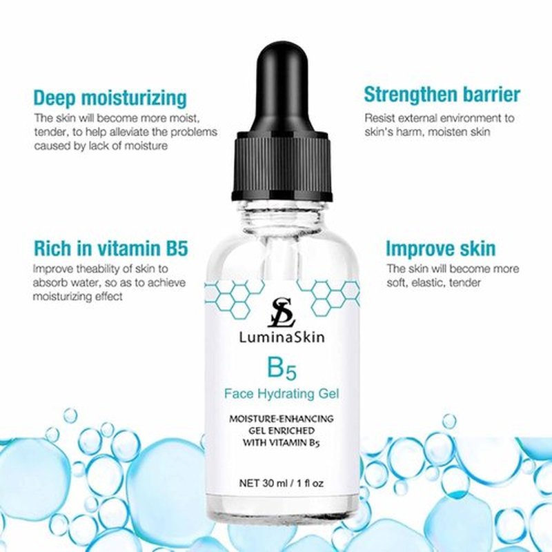 **Hydrating Vitamin B5 Gel - Hyalu B5 Pure Hyaluronic Acid Serum for Face | Anti-Aging Moisturizer 30 ml**